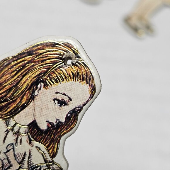 Vintage Alice in Wonderland Figure Rabbit Paper Cut Out Lewis Carroll Story - Picture 5 of 11